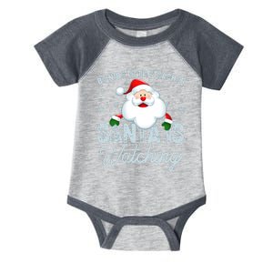 Be Nice To The Teacher Santa Is Watching Infant Baby Jersey Bodysuit