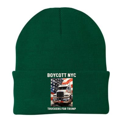 Boycott Nyc Truckers For Trump Knit Cap Winter Beanie