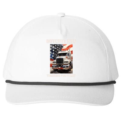 Boycott Nyc Truckers For Trump Snapback Five-Panel Rope Hat