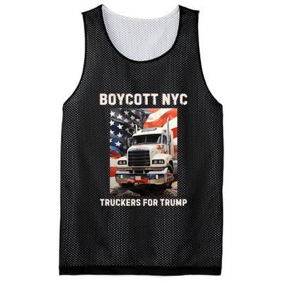 Boycott Nyc Truckers For Trump Mesh Reversible Basketball Jersey Tank
