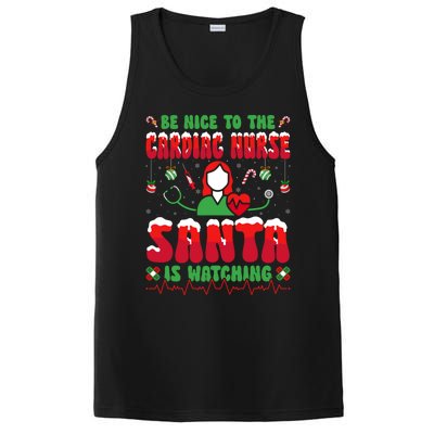 Be Nice To The Cardiac Nurse Santa Is Watching Christmas Gift PosiCharge Competitor Tank