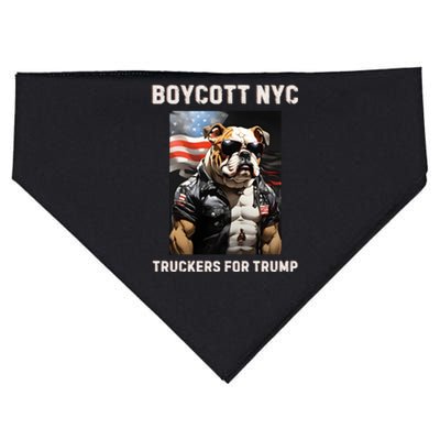 Boycott Nyc Truckers For Trump USA-Made Doggie Bandana