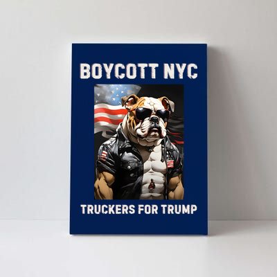 Boycott Nyc Truckers For Trump Canvas