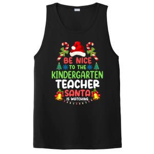 Be Nice To The Kindergarten Teacher Santa Is Watching Xmas Gift PosiCharge Competitor Tank