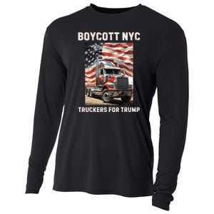 Boycott Nyc Truckers For Trump Cooling Performance Long Sleeve Crew