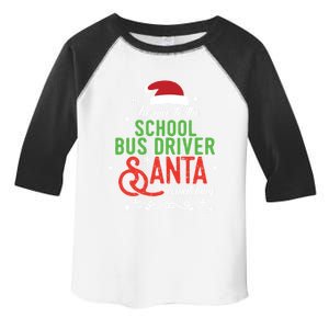 Be Nice To The School Bus Driver Santa Is Watc Toddler Fine Jersey T-Shirt