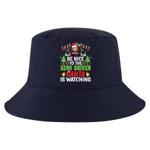 Be Nice To The Semi Driver Santa Truck Driver Christmas Cool Comfort Performance Bucket Hat