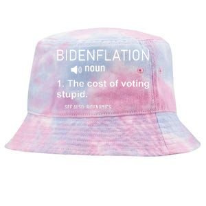 Bidenflation Noun The Cost Of Voting Stupid Tie-Dyed Bucket Hat