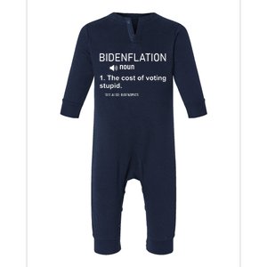 Bidenflation Noun The Cost Of Voting Stupid Infant Fleece One Piece