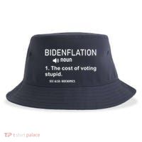 Bidenflation Noun The Cost Of Voting Stupid Sustainable Bucket Hat