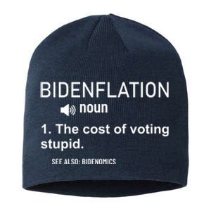 Bidenflation Noun The Cost Of Voting Stupid Sustainable Beanie