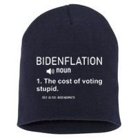 Bidenflation Noun The Cost Of Voting Stupid Short Acrylic Beanie