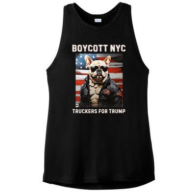 Boycott Nyc Truckers For Trump Ladies PosiCharge Tri-Blend Wicking Tank