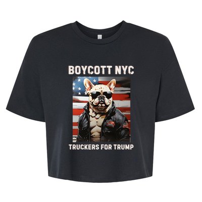 Boycott Nyc Truckers For Trump Bella+Canvas Jersey Crop Tee