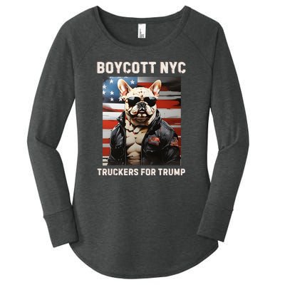 Boycott Nyc Truckers For Trump Women's Perfect Tri Tunic Long Sleeve Shirt