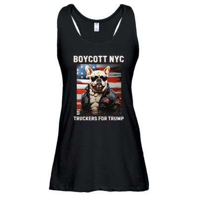 Boycott Nyc Truckers For Trump Ladies Essential Flowy Tank