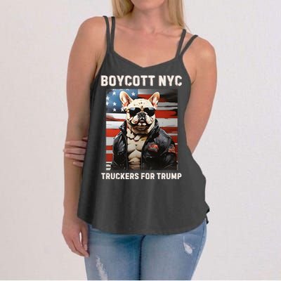 Boycott Nyc Truckers For Trump Women's Strappy Tank