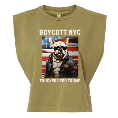 Boycott Nyc Truckers For Trump Garment-Dyed Women's Muscle Tee