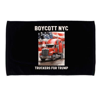 Boycott Nyc Truckers For Trump Microfiber Hand Towel