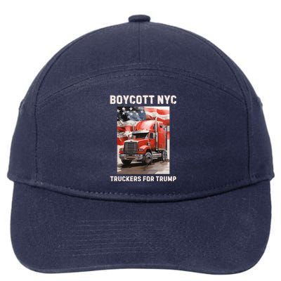 Boycott Nyc Truckers For Trump 7-Panel Snapback Hat