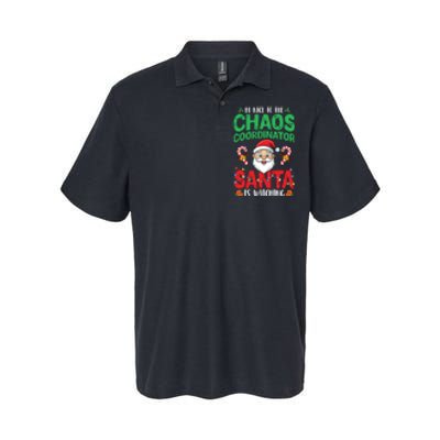 Be Nice To Chaos Coordinator Santa Is Watching Christmas Softstyle Adult Sport Polo