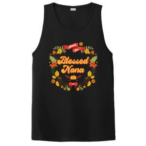 Blessed Nana Thanksgiving Day Turkey Grandma Mom Gift Gift PosiCharge Competitor Tank