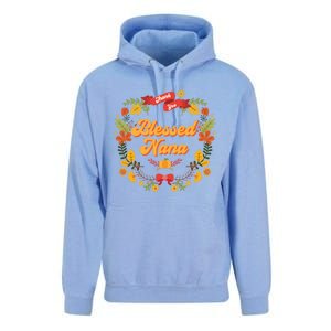 Blessed Nana Thanksgiving Day Turkey Grandma Mom Gift Gift Unisex Surf Hoodie