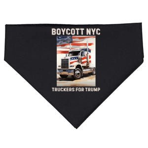 Boycott Nyc Truckers For Trump USA-Made Doggie Bandana