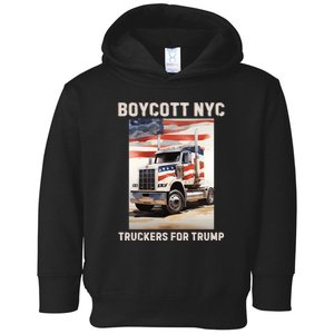 Boycott Nyc Truckers For Trump Toddler Hoodie