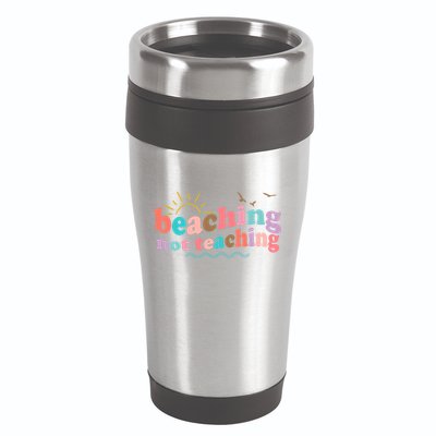 Beaching Not Teaching Summer Break Gift For Teacher 16oz Travel Tumbler