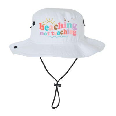 Beaching Not Teaching Summer Break Gift For Teacher Bucket Hat