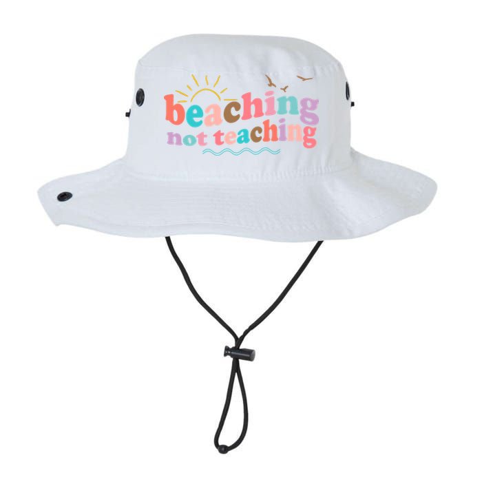 Beaching Not Teaching Summer Break Gift For Teacher Bucket Hat