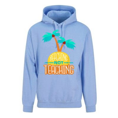 Beaching Not Teaching Teacher Funny Summer Vacation Unisex Surf Hoodie