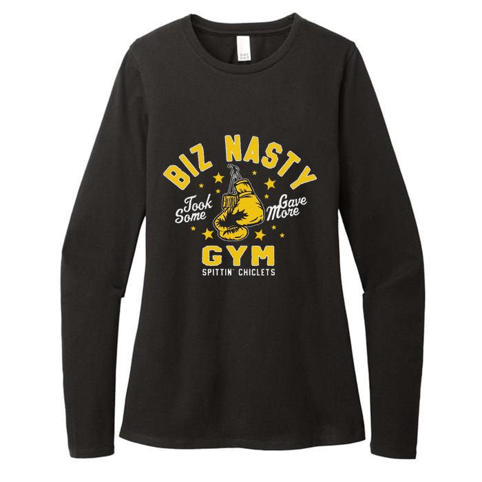 Biz Nasty Took Some Gave More Gym Spittin’ Chiclets Womens CVC Long Sleeve Shirt