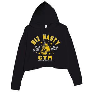 Biz Nasty Took Some Gave More Gym Spittin’ Chiclets Crop Fleece Hoodie