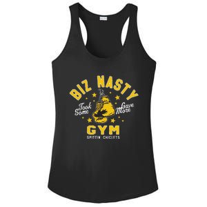 Biz Nasty Took Some Gave More Gym Spittin’ Chiclets Ladies PosiCharge Competitor Racerback Tank