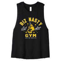 Biz Nasty Took Some Gave More Gym Spittin’ Chiclets Women's Racerback Cropped Tank