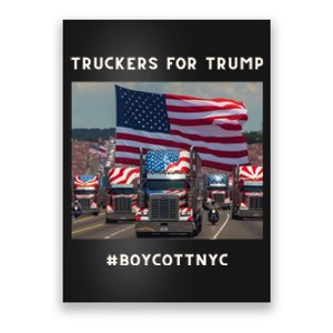 Boycott Nyc Truckers For Trump Poster