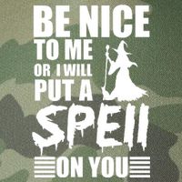 Be Nice To Me Or I Will Put A Spell On You Legacy Tie Dye Trucker Hat