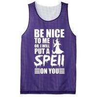 Be Nice To Me Or I Will Put A Spell On You Mesh Reversible Basketball Jersey Tank