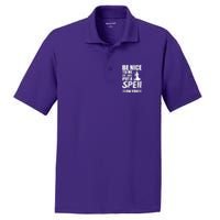 Be Nice To Me Or I Will Put A Spell On You PosiCharge RacerMesh Polo