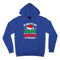 Be Nice To The Nurse Santa Is Watching Nursing Christmas Gift Hoodie