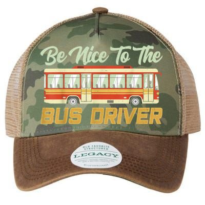 Be Nice To The Bus Driver Job Operator Buses Busman Legacy Tie Dye Trucker Hat