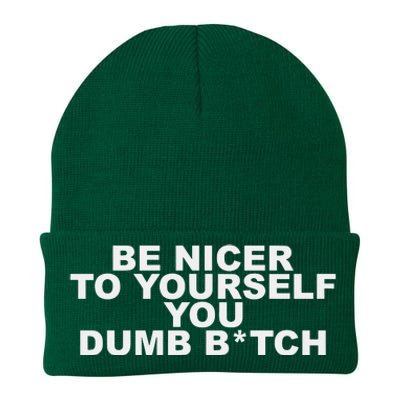 Be Nicer To Yourself You Dumb Bitch Knit Cap Winter Beanie