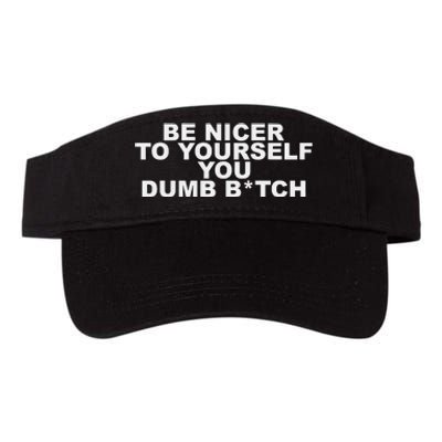 Be Nicer To Yourself You Dumb Bitch Valucap Bio-Washed Visor