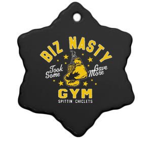 Biz Nasty Took Some Gave More Gym Spittin’ Chiclets Ceramic Star Ornament