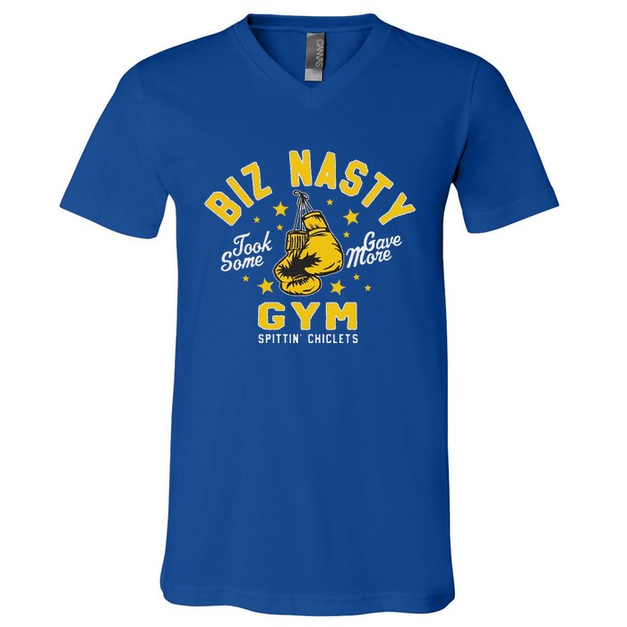 Biz Nasty Took Some Gave More Gym Spittin’ Chiclets V-Neck T-Shirt