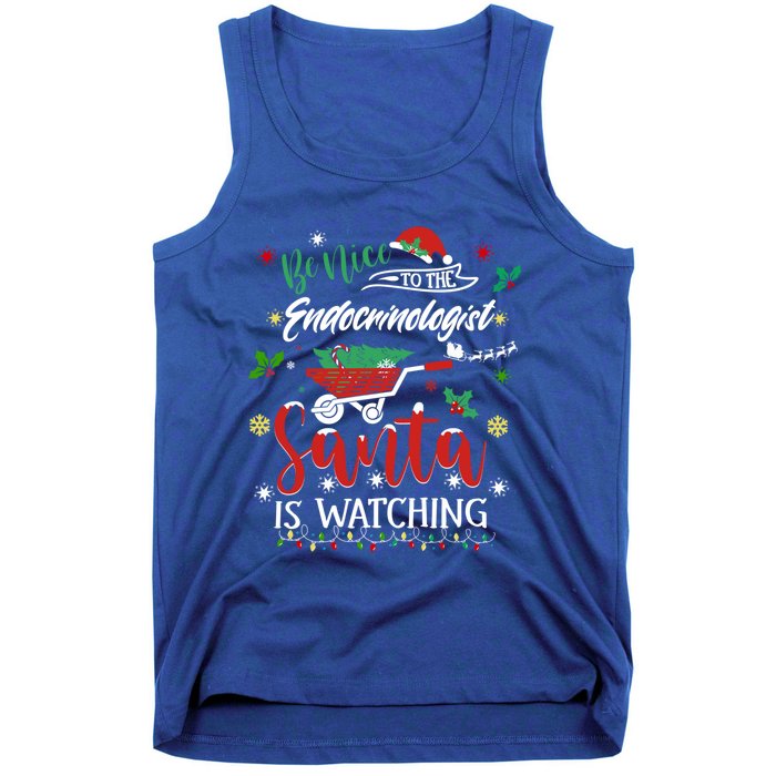 Be Nice To The Endocrinologists Christmas Hormone Doctor Pj Swea Tank Top