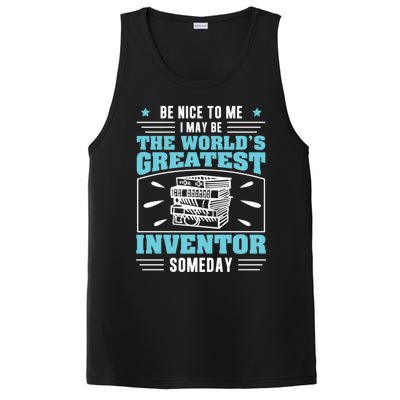 Be Nice To Me I May Be Funny Future Inventor Humor Innovator Funny Gift PosiCharge Competitor Tank