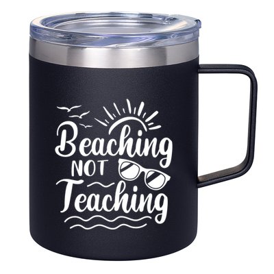 Beaching Not Teaching Summer Break Teacher 12oz Stainless Steel Coffee Mug